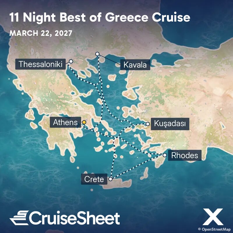 Celebrity Infinity Mar 22: Best of Greece Cruise from $1,155