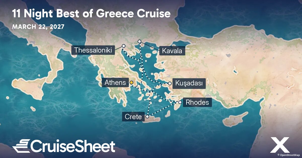 Celebrity Infinity Mar 22: Best of Greece Cruise from $1,155