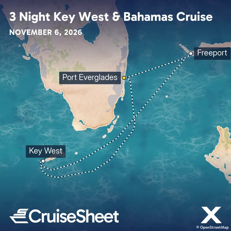 Celebrity Reflection Nov 6: Key West & Bahamas Cruise from $648