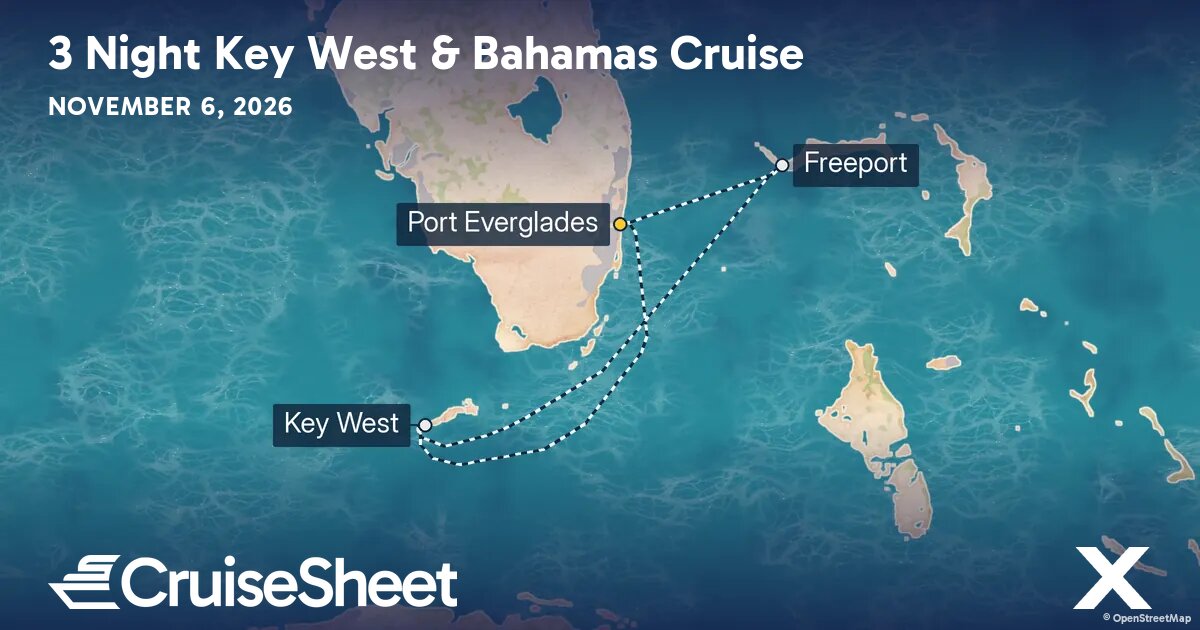 Celebrity Reflection Nov 6: Key West & Bahamas Cruise from $648