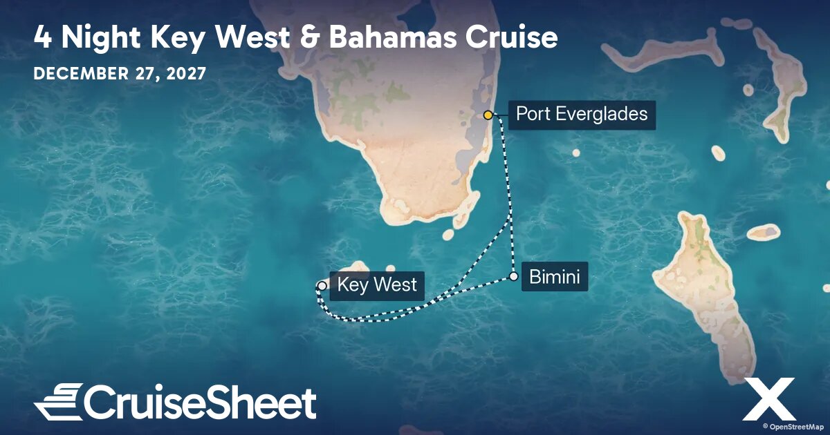 Celebrity Reflection Dec 27: Key West & Bahamas Cruise from $599