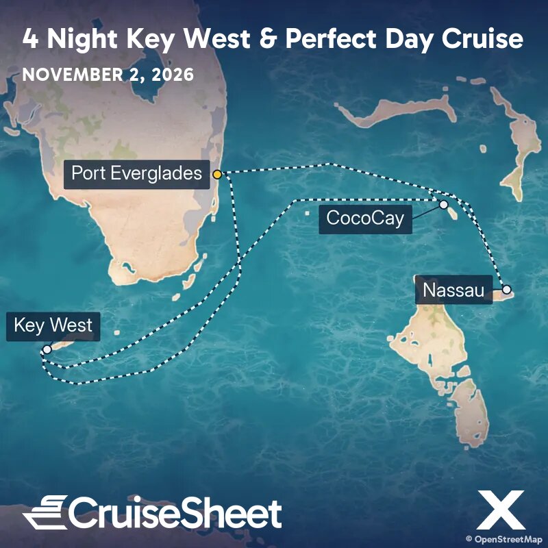 Celebrity Reflection Nov 2: Key West & Perfect Day Cruise from $433
