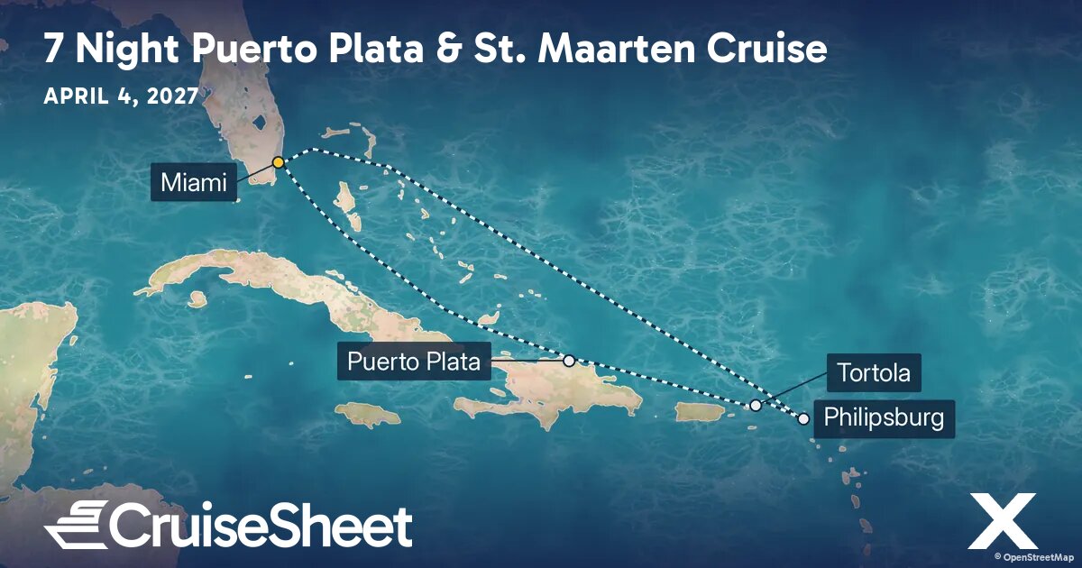 Celebrity Xcel Apr 4: Puerto Plata & St. Maarten Cruise from $1,064