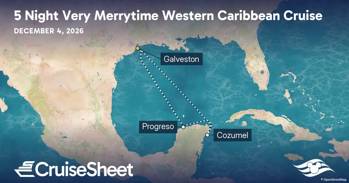 Disney Magic Dec 4: Very Merrytime Western Caribbean Cruise from $1,010