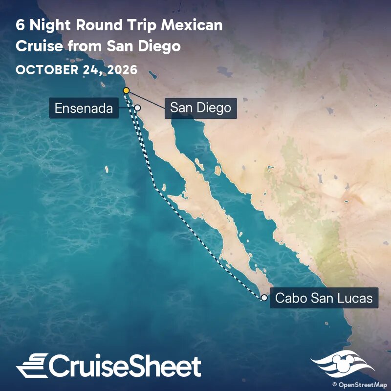 Disney Magic Oct 24: Round Trip from San Diego Cruise from $1,200