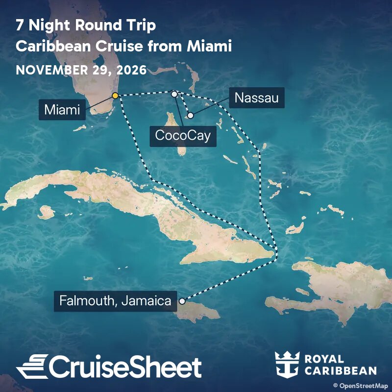 Royal Caribbean Allure of the Seas Nov 29: Round Trip from Miami Cruise ...