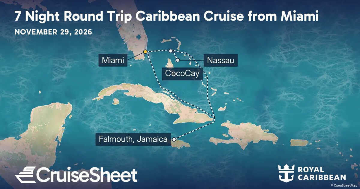 Royal Caribbean Allure of the Seas Nov 29: Round Trip from Miami Cruise ...