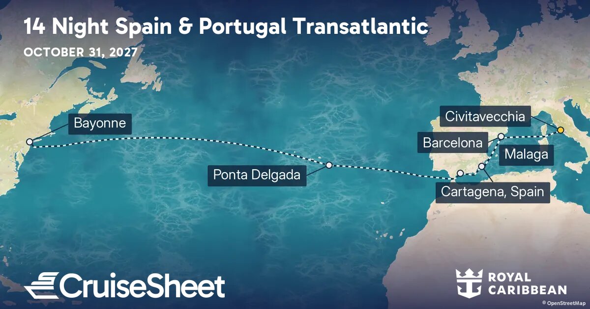 Royal Caribbean Odyssey of the Seas Oct 31: Spain & Portugal