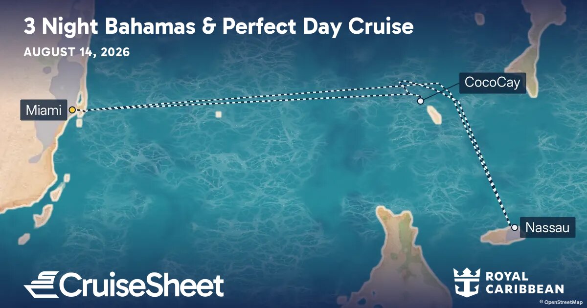 Royal Caribbean Wonder of the Seas Aug 14: Bahamas & Perfect Day Cruise ...