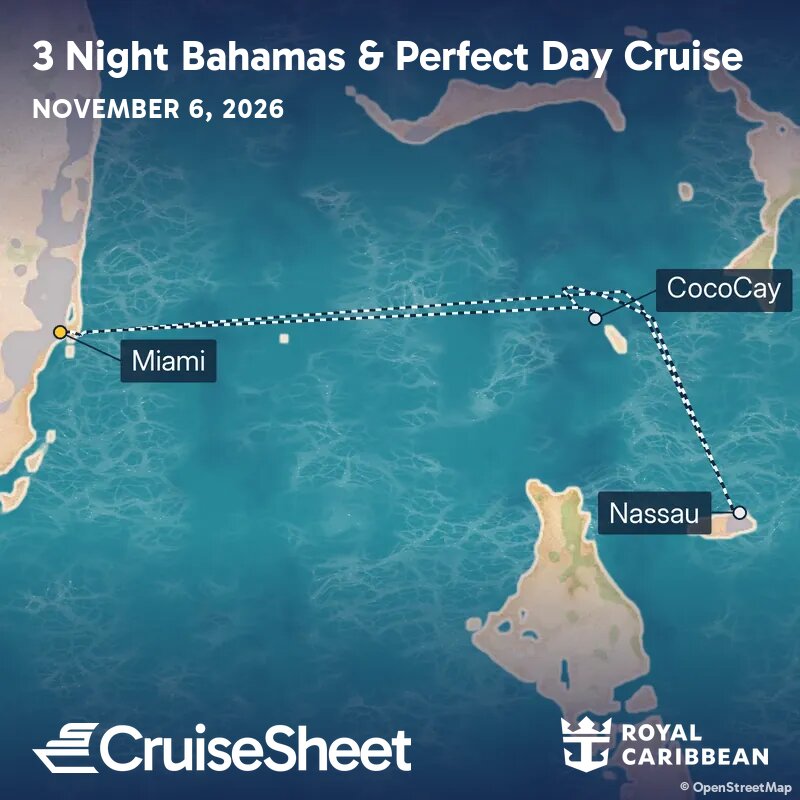Royal Caribbean Wonder of the Seas Nov 6: Bahamas & Perfect Day Cruise ...