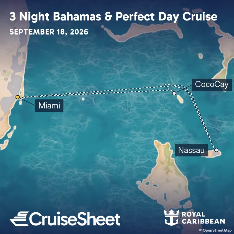 Royal Caribbean Wonder of the Seas Sep 18: Bahamas & Perfect Day Cruise ...