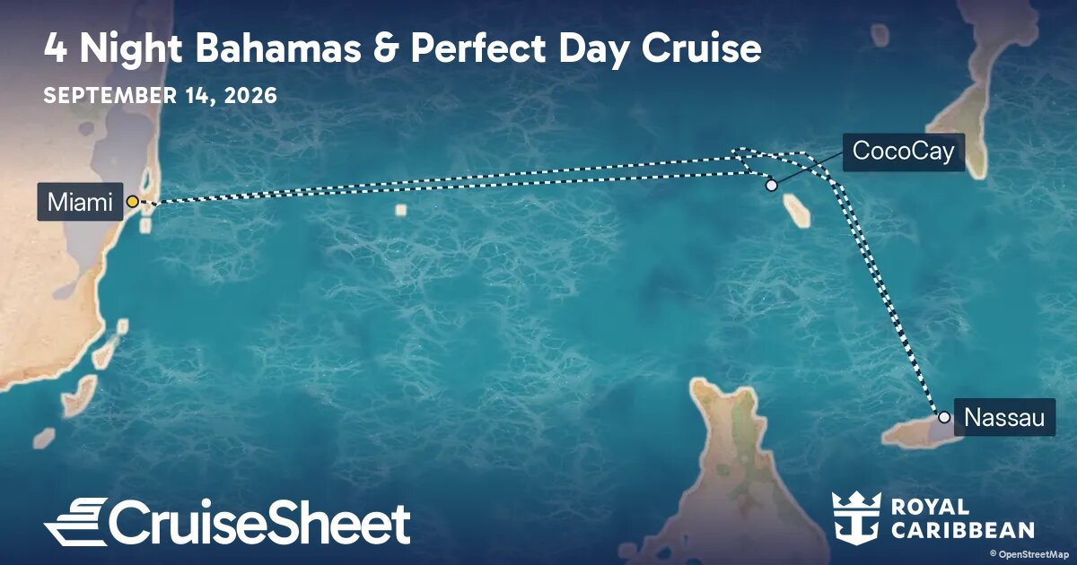 Royal Caribbean Wonder of the Seas Sep 14: Bahamas & Perfect Day Cruise ...